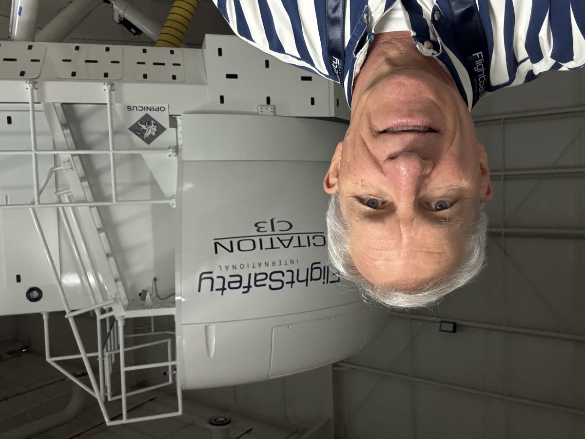 Kent at FlightSafety International Citation CJ3 simulator